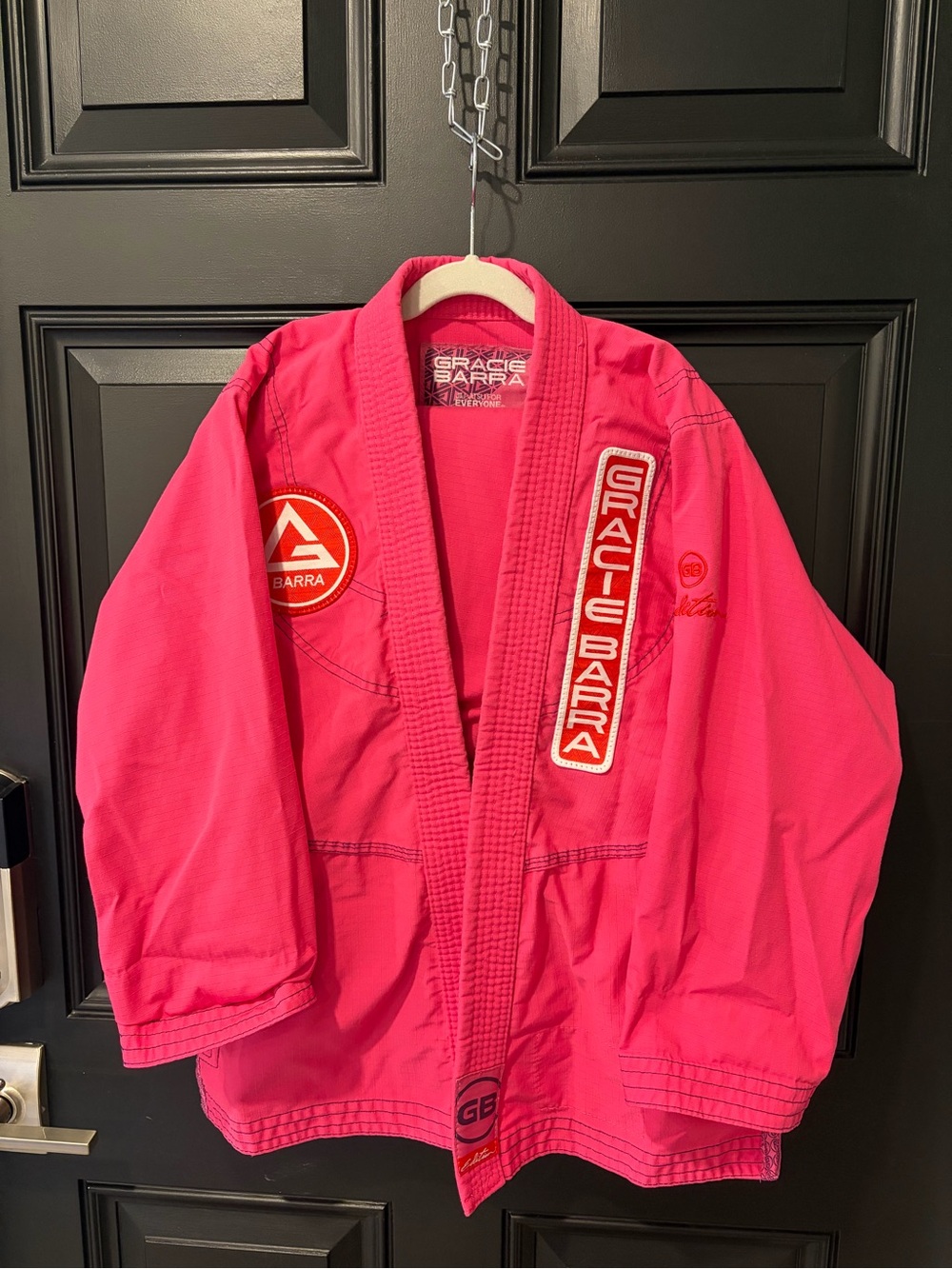 Gracie Barra Kids' Gi Jacket in Bright Pink